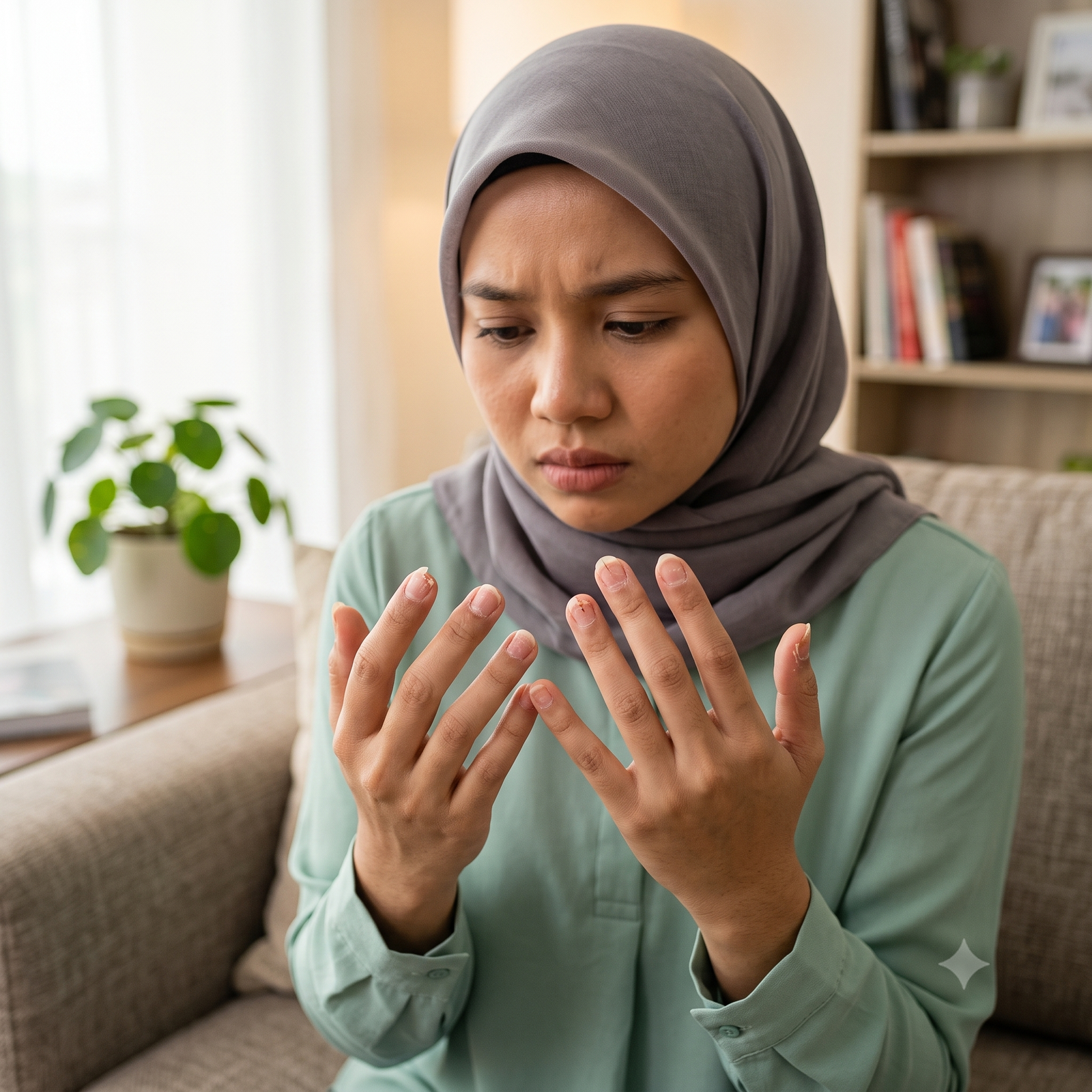 Kuku kering dan kutikula pecah
